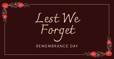 Remembrance Day Facebook ad Image Preview