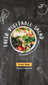 Salad Chalkboard Instagram story Image Preview