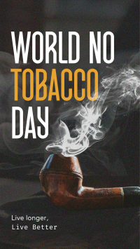 Minimalist Tobacco Day TikTok video Image Preview