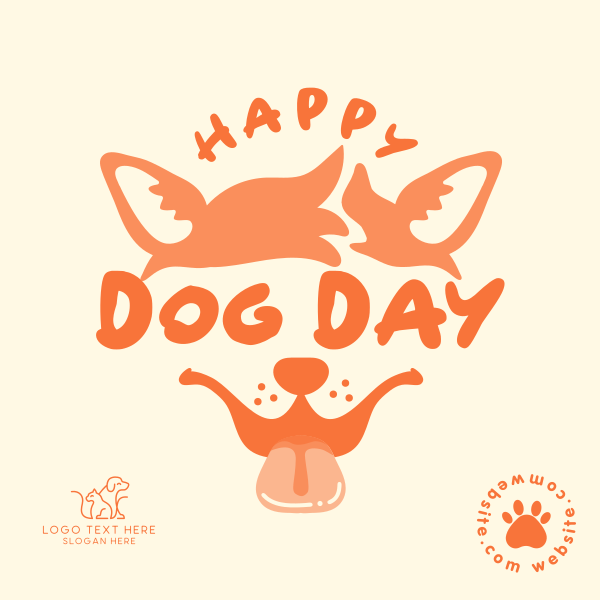 Dog Day Face Instagram Post Design Image Preview