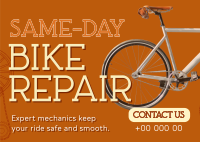 Bike Repair Shop Postcard Image Preview