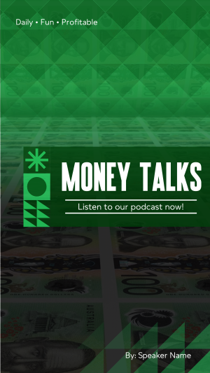 Money Talks Podcast Facebook story Image Preview