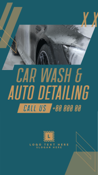 Car Wash Auto detailing Service TikTok Video Design