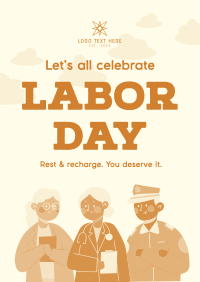 Happy Labor Day Flyer Design