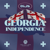 Georgia Independence Day Celebration Instagram Post Design