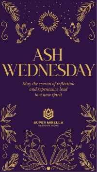 Rustic Ash Wednesday Facebook Story Image Preview