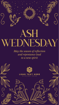 Rustic Ash Wednesday Facebook story Image Preview