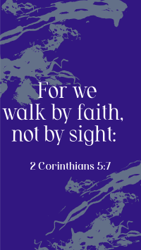 Walk by Faith Instagram story Image Preview