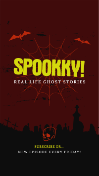 Ghost Stories Facebook Story Design