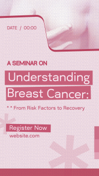 Breast Cancer Seminar Facebook Story Design