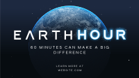 60 Minutes Earth Facebook Event Cover Design