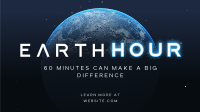 60 Minutes Earth Facebook event cover Image Preview