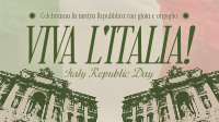 Vintage Italian Republic Day Animation Image Preview