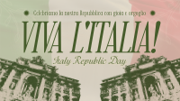 Vintage Italian Republic Day Animation Image Preview