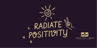 Radiate Positivity Twitter Post Design