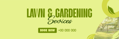 Professional Lawn Care Services Twitter header (cover) Image Preview