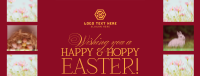 Rustic Easter Greeting Facebook cover Image Preview