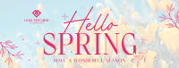 Hello Spring Facebook Cover Design