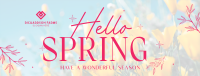 Hello Spring Facebook Cover Image Preview