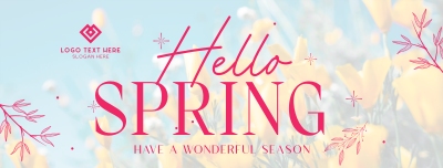 Hello Spring Facebook Cover Image Preview