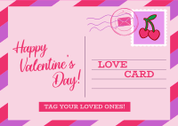 Valentine's Day Postcard Postcard Design