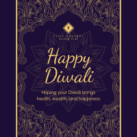 Fancy Diwali Greeting Instagram post Image Preview