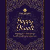 Fancy Diwali Greeting Instagram Post Preview