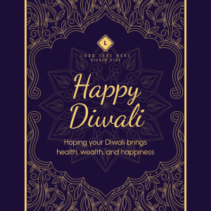 Fancy Diwali Greeting Instagram post Image Preview