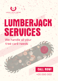 Trusted Lumberjack Service Flyer Design