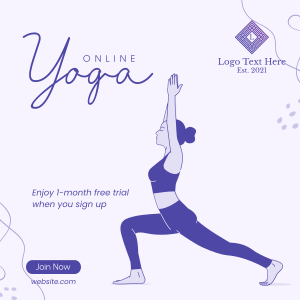 Yoga Class Instagram post
