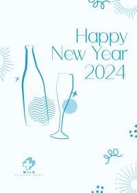 New Year 2022 Celebration Flyer Design