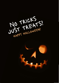 No Tricks Halloween Poster Image Preview