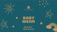 Baby Store New Arrival Facebook Event Cover Design