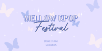 Mellow Kpop Fest Twitter Post Design