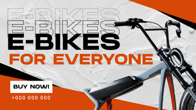 Minimalist E-bike  Facebook event cover Image Preview