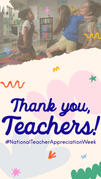 Teacher Week Greeting TikTok video Image Preview