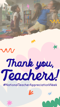 Teacher Week Greeting TikTok Video Design