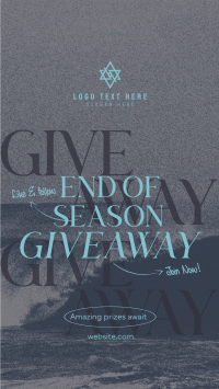 End Season Giveaway Instagram Story Design