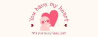 Valentine's Heart Facebook cover Image Preview