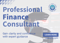Professional Finance Consultant Postcard Image Preview