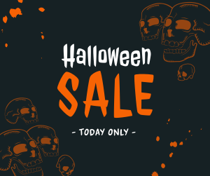Halloween Skulls Sale Facebook post Image Preview