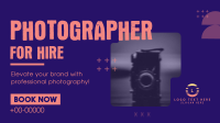 Photographer for Hire Animation Preview