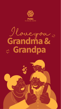 Grandparents Day Letter Facebook Story Design