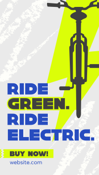 Green Ride E-bike YouTube short Image Preview