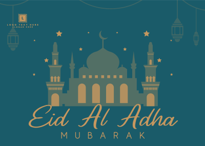 Eid Mubarak Festival Postcard Image Preview