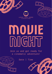 Movie Film Night Flyer Design