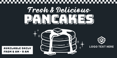 Retro Pancakes Twitter Post Image Preview