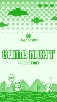 Retro 8-Bit Game Night Instagram Reel Preview