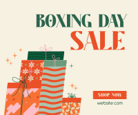 Gifts Boxing Day Facebook Post Design