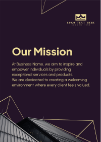 Our Mission Building Flyer Design